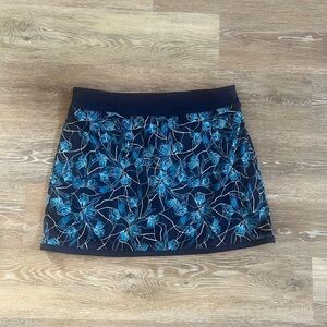 PGA tour Floral Blue Women's pickleball / golf  Skirt